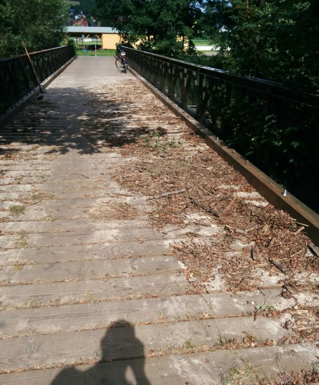 Tauberbrücke Unterbalbach nach Unwetter 11.06.2018